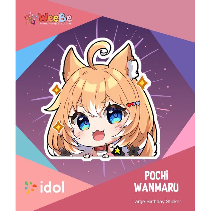 Idol Birthday Large Sticker Pochi