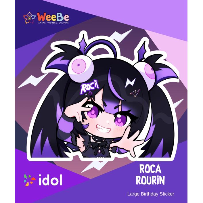 Idol Birthday Large Sticker Roca