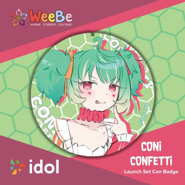 Idol Launch Can Badge Coni