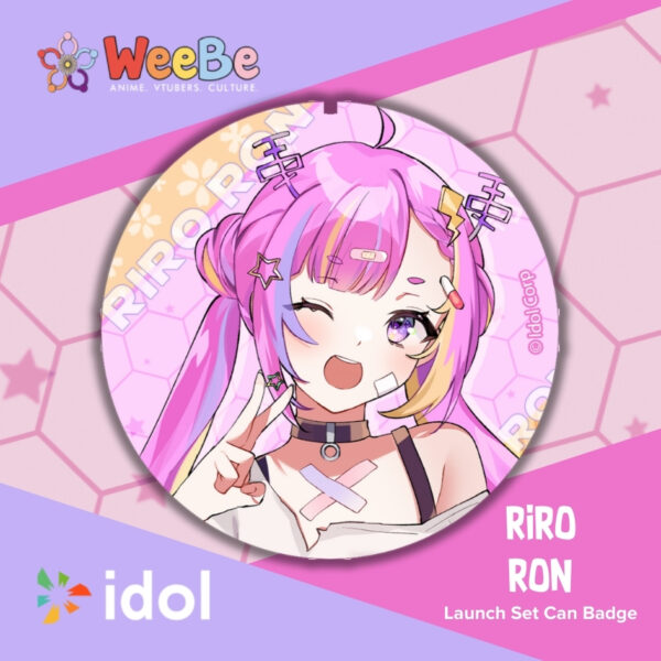 Idol Launch Can Badge Riro