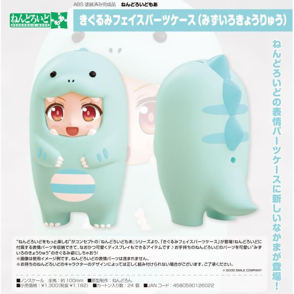 Nendoroid More Face Parts Case Blue Dinosaur - Image 2