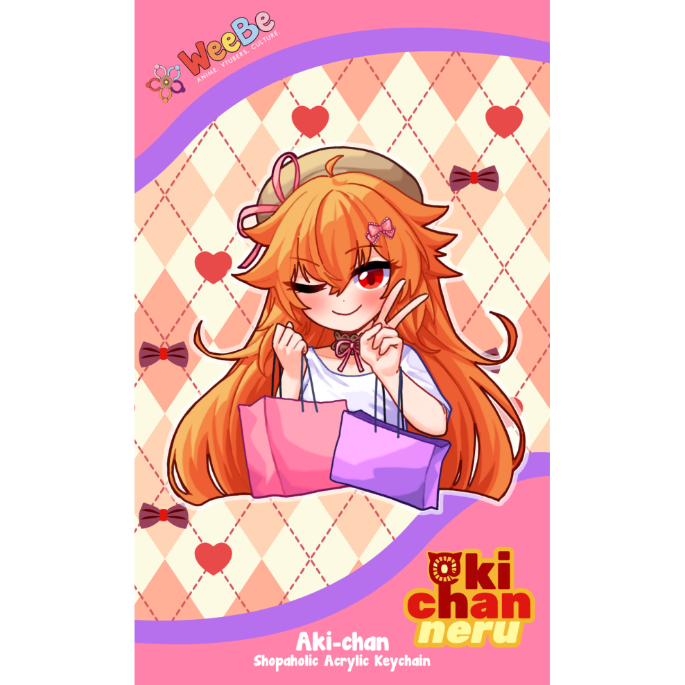 Akichanneru Shopaholic Acrylic Keychain