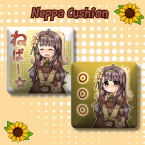 Neppienep – “The gear you get from the starting towns merchant in an RPG!” Square Cushion