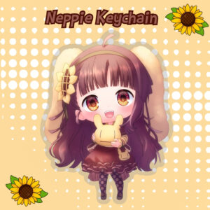 Neppienep – “The gear you get from the starting towns merchant in an RPG!” Acrylic Keychain